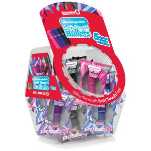 Screaming O Soft Touch Rechargeable Bullets in candy bowl - Assorted - Image 1
