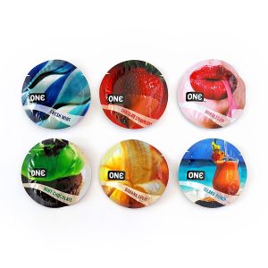 ONE Flavourwaves Condoms 100p Bowl - 6 assorted flavours - Image 1