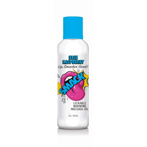 Warming & Lickable Massage Oil BlueRaspb - Image 1