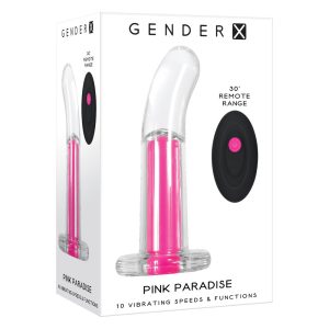 Gender-X  Pink Paradise Vibrating Plug * - Image 1