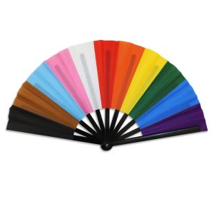 Progress Pride X-Large Hand Fan - Image 1