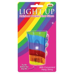 Light-UP Rainbow Pecker Shot Glass - Image 1