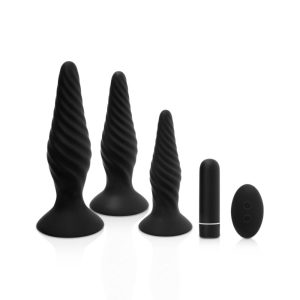 Idris R/C Vibrating Anal Plug Set 5pc - Image 1