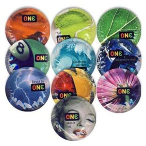 ONE Colours Sensations Condoms 100p Bowl - Image 1