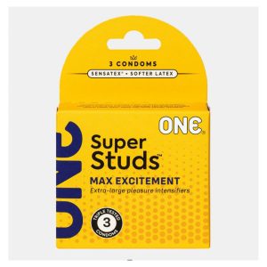 ONE Super Studs Condoms - 3pk - Image 1