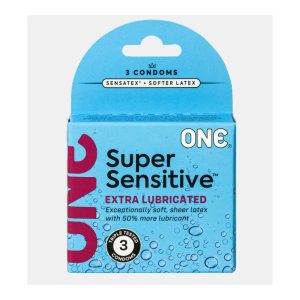 ONE Super Sensitive Condoms - 3pk - Image 1