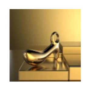 Stainless Gold Plated Prostate Massager - Image 1