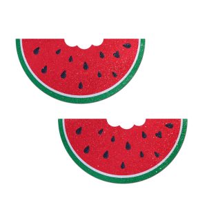 Watermelon Slice with a Bite Breast Pasties - Image 1
