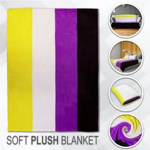 Non-Binary Polar Fleece Blanket 50"x60" - Image 1