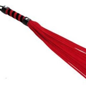 Short Suede Flogger - Red/Black - Image 1