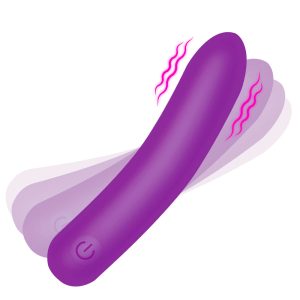 Tapered Flexible Silicone Bullet - Purple - Image 1
