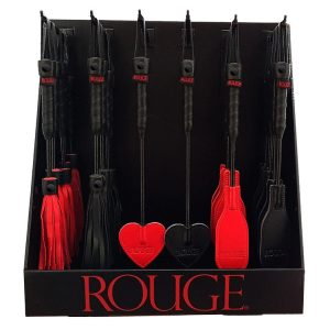 Mini Bondage Range Counter Display with 36 mixed mini crops & floggers - Image 1