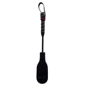 Mini Leather Oval Paddle Crop 10" - Black - Image 1