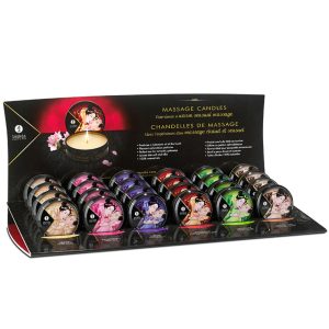 Mini Massage Candle 30 ml / 1 oz - Display with 24 small candles - Image 1