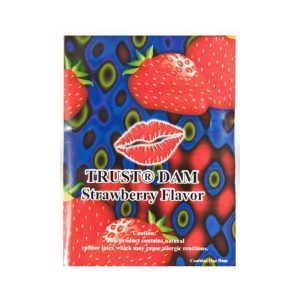 TRUST Dental Dams - Singles - Strawberry - Image 1