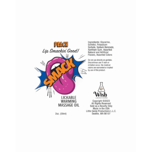 Warming & Lickable Massage Oil Peach - Image 3