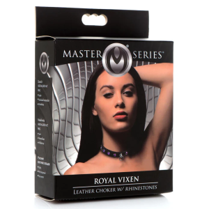 Royal Vixen Leather Choker Rhinestones - Image 3