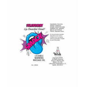 Warming & Lickable Massage Oil Strawberr - Image 4
