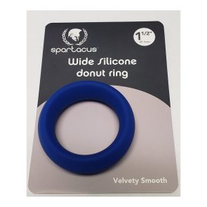 Wide Silicone Donut Ring - Blue 1.5" - Image 3