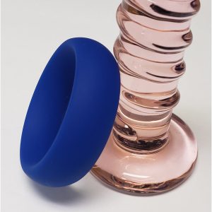 Wide Silicone Donut Ring - Blue 1.5" - Image 2