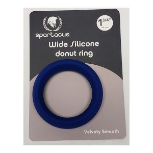Wide Silicone Donut Ring - Blue 1.75" - Image 3