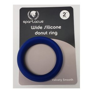 Wide Silicone Donut Ring - Blue 2" - Image 2