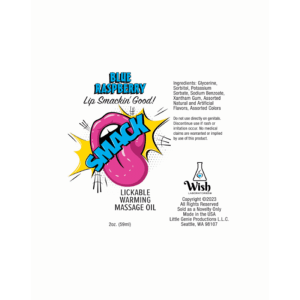 Warming & Lickable Massage Oil BlueRaspb - Image 2