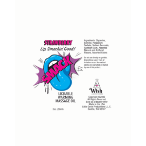Warming & Lickable Massage Oil Strawberr - Image 2