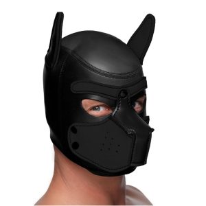 Spike Neoprene Puppy Hood - Black - Image 9
