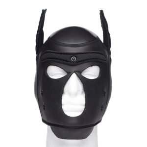 Spike Neoprene Puppy Hood - Black - Image 4
