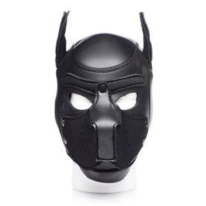 Spike Neoprene Puppy Hood - Black - Image 2