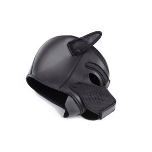 Spike Neoprene Puppy Hood - Black - Image 7