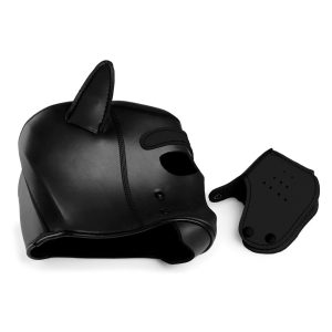 Spike Neoprene Puppy Hood - Black - Image 8