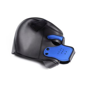 Spike Neoprene Puppy Hood - Blue - Image 6