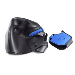 Spike Neoprene Puppy Hood - Blue - Image 7