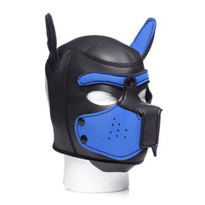 Spike Neoprene Puppy Hood - Blue - Image 3