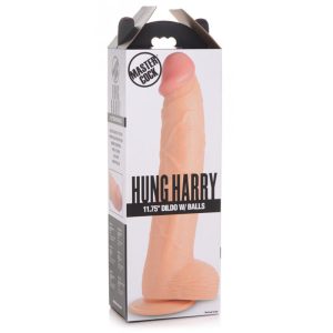 Hung Harry 11.75" Dildo w/ Balls - Light - Image 2
