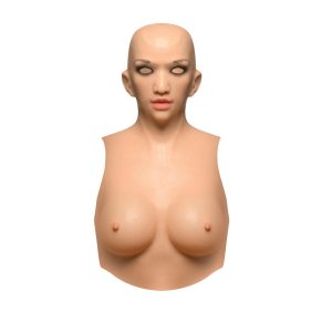 Sexy Skin Suit Silicone Head, Face & C Cup Breasts - Image 6