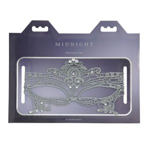 Sportsheets Midnight Bling Mask - Grey * - Image 2